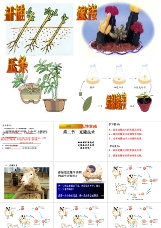 八年级生物下册 7.2.2 克隆技术课件 （新版）济南版-（新版）济南版初中八年级下册生物课件