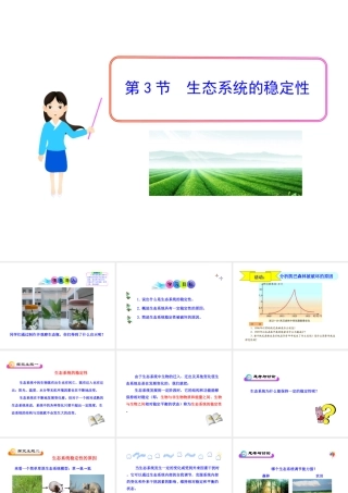 八年级生物下册 23.4 生态系统的稳定性课件 北师大版-北师大级下册生物课件