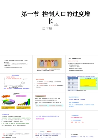 八年级生物下册 7.3.1 控制人口的过度增长课件 （新版）冀教版-（新版）冀教级下册生物课件