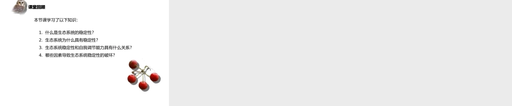 八年级生物下册 23.4《生态系统的稳定性》课件1 （新版）北师大版-（新版）北师大级下册生物课件