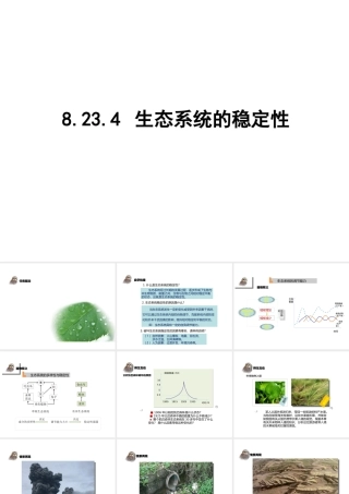 八年级生物下册 23.4《生态系统的稳定性》课件1 （新版）北师大版-（新版）北师大级下册生物课件