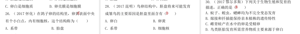八年级生物下册 7.1 生物的生殖和发育章末总结课件 （新版）新人教版-（新版）新人教版初中八年级下册生物课件
