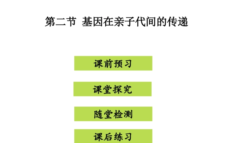八年级生物下册 7.2.2基因在亲子代间的传递课件（新版）新人教版-（新版）新人教版初中八年级下册生物课件