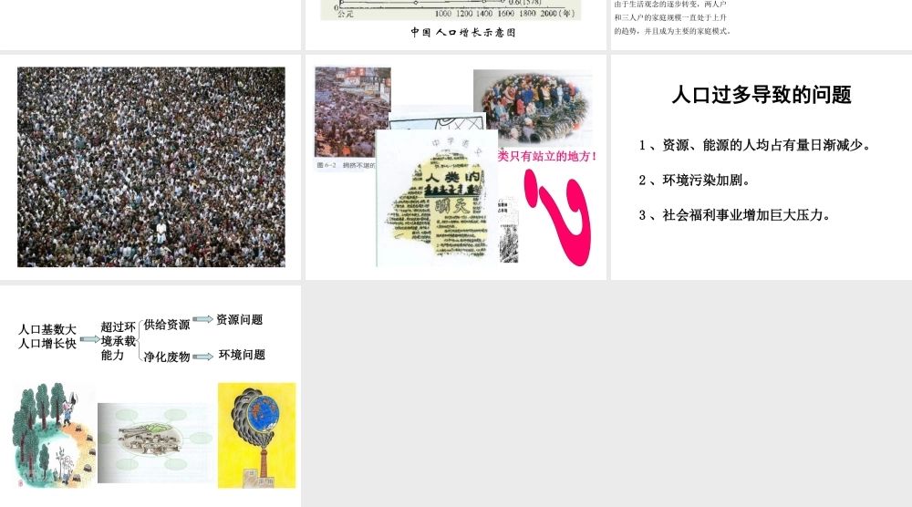 八年级生物下册 24.1 人口增长与计划生育课件 北师大版-北师大版初中八年级下册生物课件