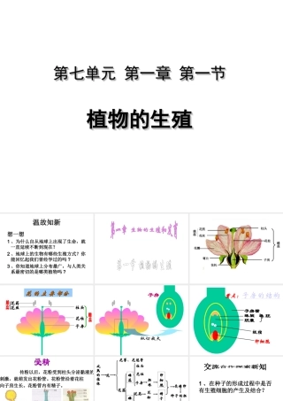八年级生物下册 7.1.1 植物的生殖（第1课时）课件 （新版）新人教版-（新版）新人教级下册生物课件