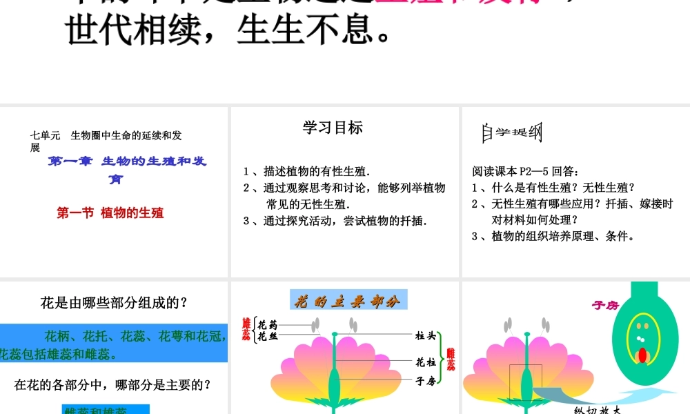 八年级生物下册 7.1.1 植物的生殖参考课件（1）（新版）新人教版-（新版）新人教版初中八年级下册生物课件