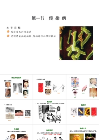 八年级生物下册 第10单元 第25章 第1节 传染病课件 苏教版-苏教级下册生物课件