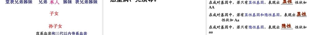 八年级生物下册 7.2.3 基因的显性和隐性课件1 （新版）新人教版