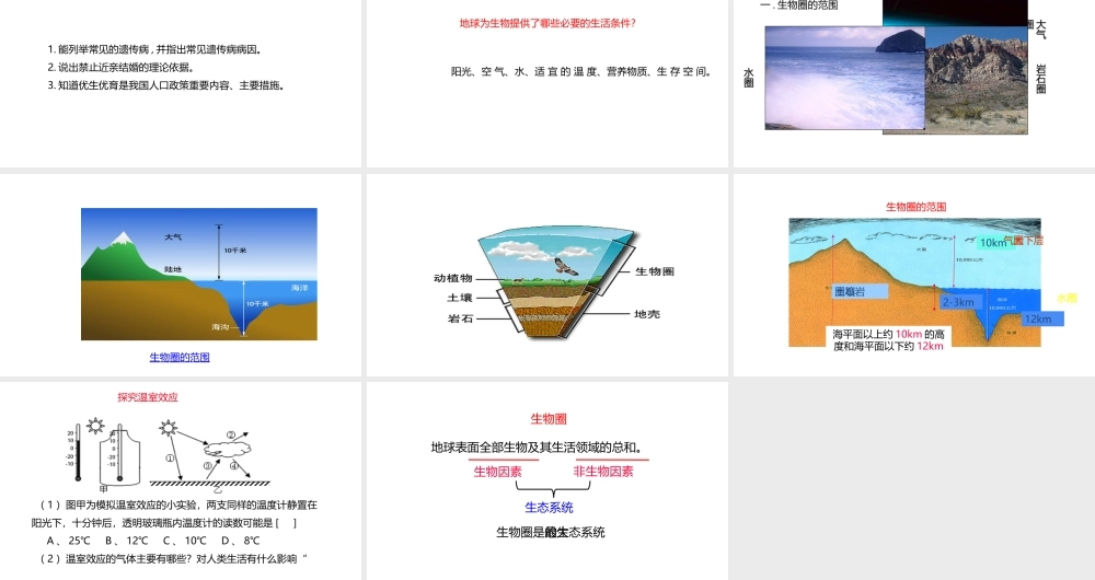 八年级生物下册 7.2.3 生物圈课件 （新版）冀教版-（新版）冀教级下册生物课件