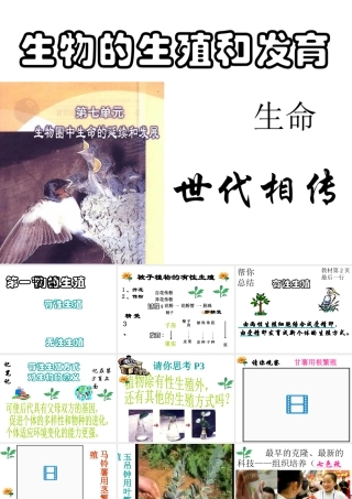 八年级生物下册 7.1.1 植物的生殖课件2 新人教版