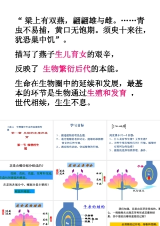 八年级生物下册 7.1.1《植物的生殖》课件2 新人教版