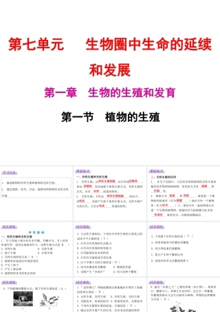 八年级生物下册 7.1.1植物的生殖课件（新版）新人教版-（新版）新人教级下册生物课件