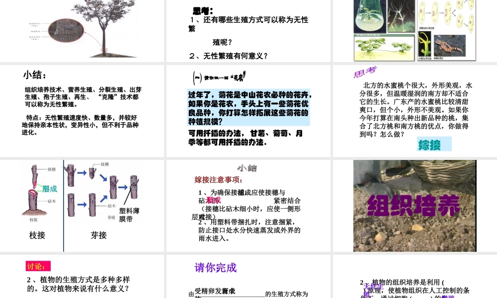 八年级生物下册 7.1.1植物的生殖课件1 （新版）新人教版-（新版）新人教级下册生物课件