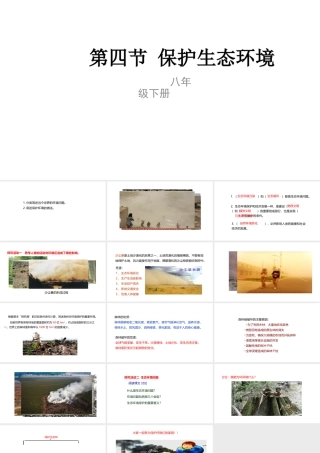 八年级生物下册 7.3.4 保护生态环境课件 （新版）冀教版-（新版）冀教版初中八年级下册生物课件