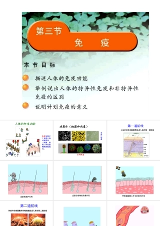 八年级生物下册 25.3 免疫课件 （新版）苏教版-（新版）苏教版初中八年级下册生物课件