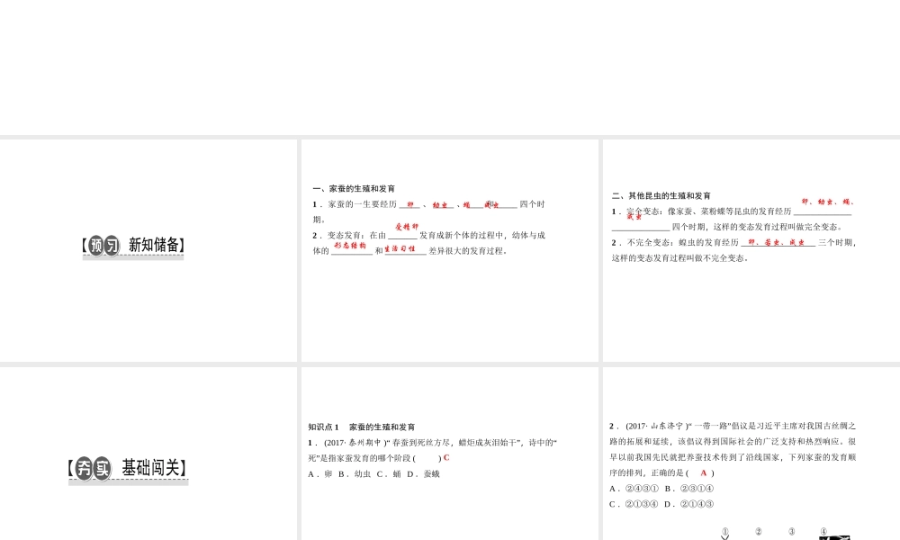 八年级生物下册 7.1.2昆虫的生殖和发育课件 （新版）新人教版-（新版）新人教级下册生物课件