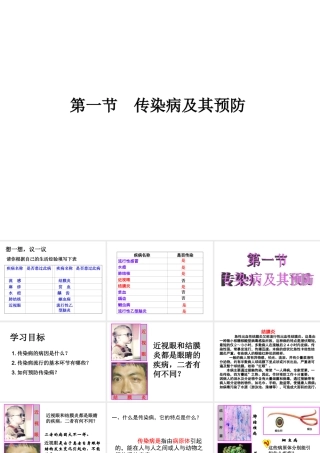 八年级生物下册 8.1.1 传染病及其预防课件 新人教版-新人教版初中八年级下册生物课件
