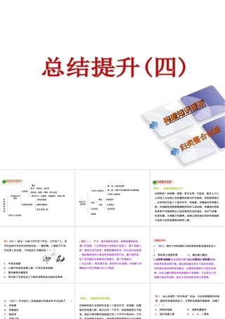 八年级生物下册 第八单元 第一章 传染病和免疫总结提升(四)课件 （新版）新人教版-（新版）新人教级下册生物课件