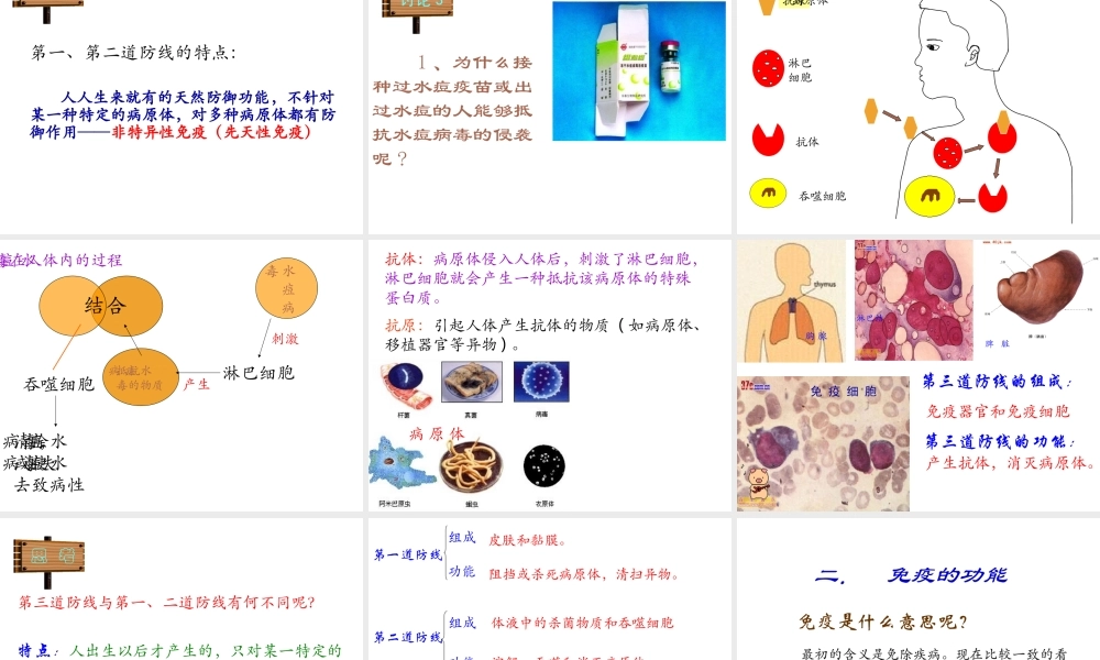 八年级生物下册 第八单元 第一章 传染病及免疫复习课件 （新版）新人教版-（新版）新人教版初中八年级下册生物课件