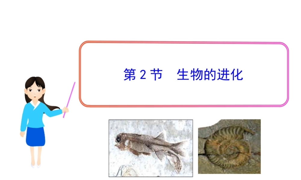 八年级生物下册 第21章 第二节 生物的进化课件1 （新版）北师大版