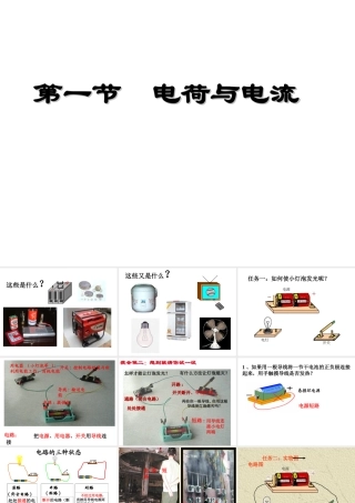 八年级科学上册 4.1.2 电荷与电流课件 浙教版