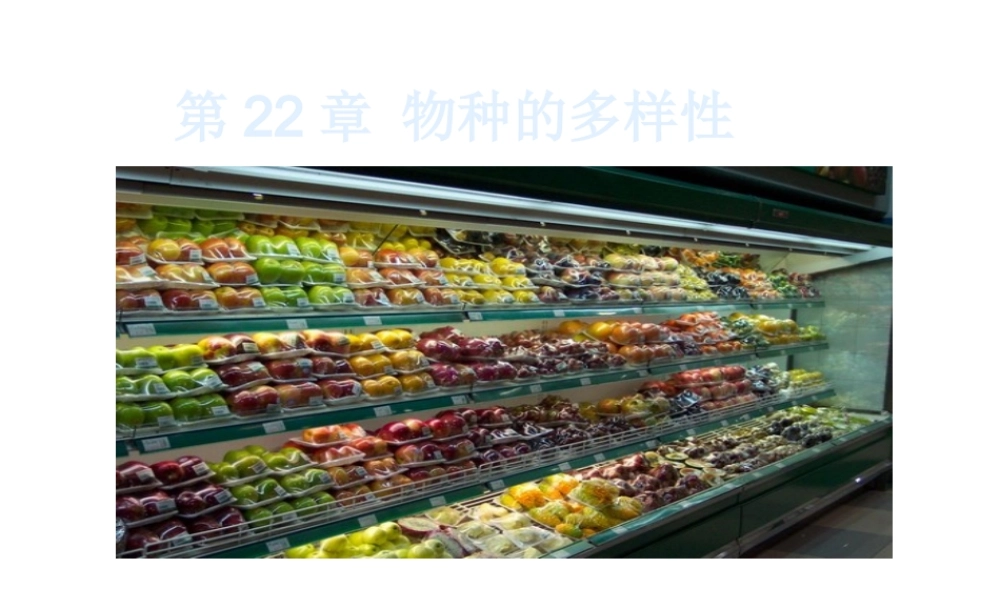 八年级生物下册 第22章 第1节 生物的分类课件 北师大版-北师大级下册生物课件