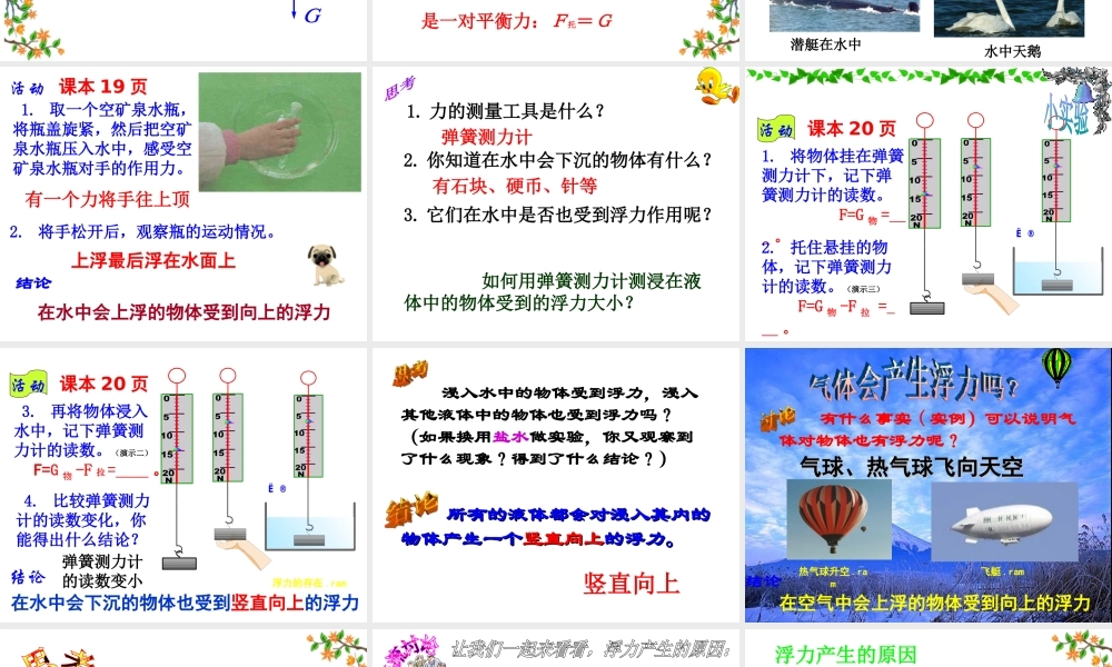 八年级科学上册 1.3 水的浮力课件1 浙教版-浙教版初中八年级上册自然科学课件