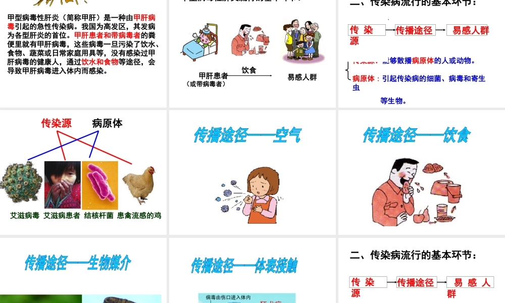 八年级生物下册 第八单元 第一章 第一节 传染病及其预防精品课件2 新人教版-新人教级下册生物课件