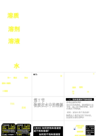 八年级科学上册 1.7物质在水中的溶解（1）课件 浙教版上册