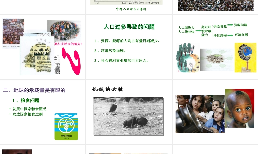 八年级生物下册 第8单元 第24章 第1节《人口增长与计划生育》课件 北师大版