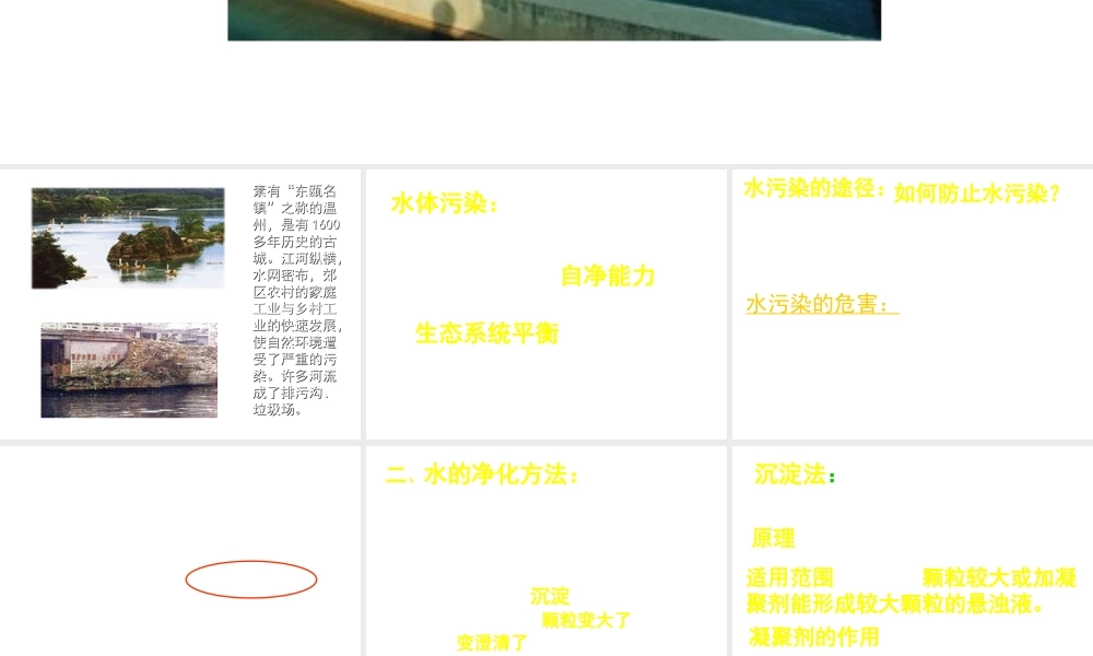 八年级科学上册 1.9（2） 水的利用和保护OK浙教版上册