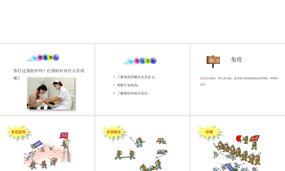 八年级生物下册 第8单元 健康地生活 第24章 第1节《人体的免疫防线》第2课时讲授课件 （新版）苏科版-（新版）苏科版初中八年级下册生物课件