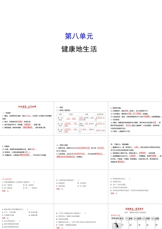 八年级生物下册 第八单元 健康的生活课件 （新版）新人教版-（新版）新人教级下册生物课件