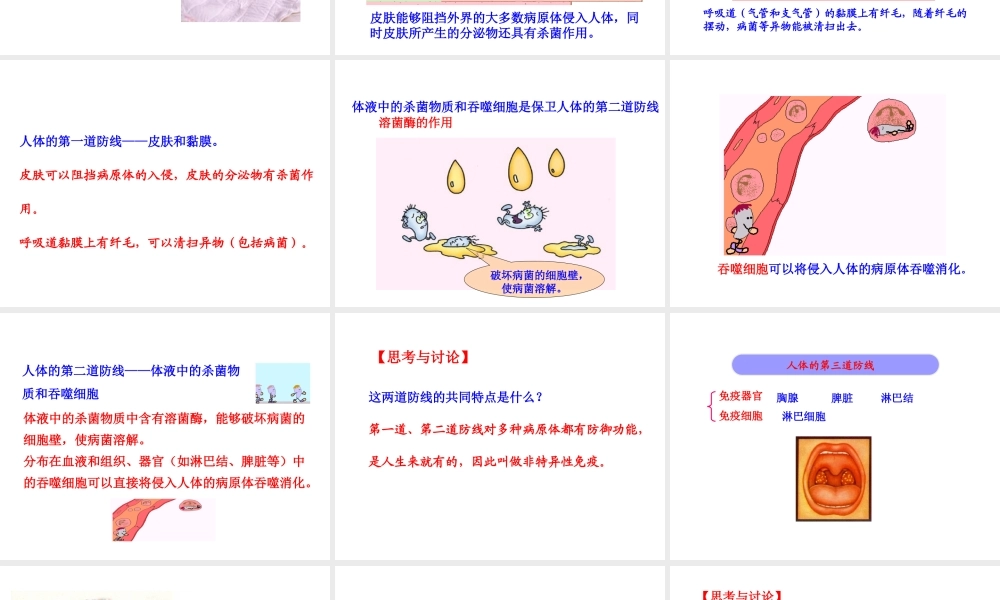 八年级生物下册 第八单元 健康地生活 第一章 传染病和免疫 第二节 免疫与计划免疫（一）教学课件 （新版）新人教版-（新版）新人教版初中八年级下册生物课件