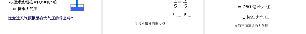 八年级科学上册 2.3 大气的压强课件 浙教版