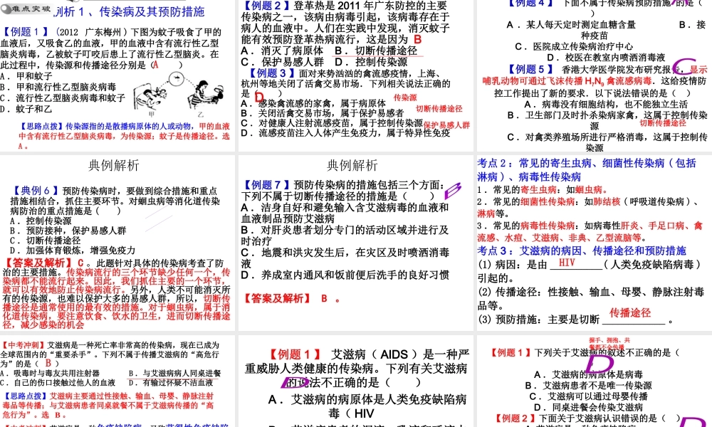 八年级生物下册 第八单元 健康地生活课件 新人教版-新人教版初中八年级下册生物课件