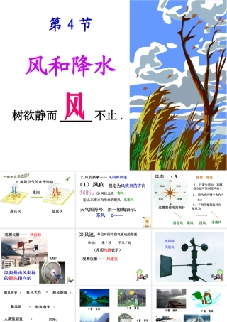 八年级科学上册 2.4 风和降水课件2 浙教版-浙教版初中八年级上册自然科学课件