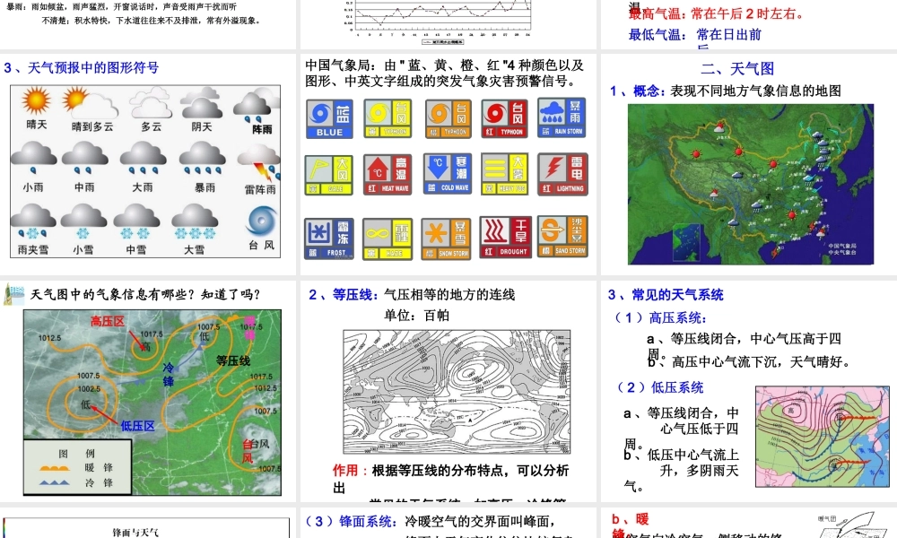 八年级科学上册 2.5 天气预报课件2 浙教版-浙教版初中八年级上册自然科学课件