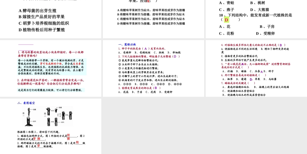 八年级生物下册 第7单元 第1章 第1节 植物的生殖课件 （新版）新人教版-（新版）新人教级下册生物课件