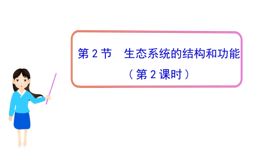 八年级生物下册 第23章 第2节 生态系统的结构和功能（第2课时）课件 北师大版