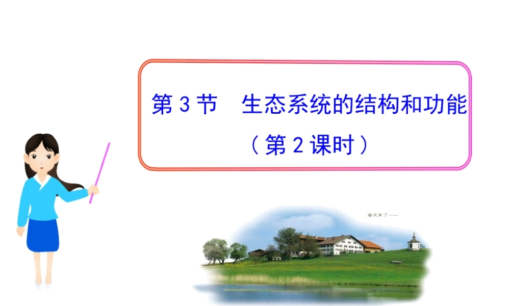 八年级生物下册 第23章 第3节《生态系统的结构和功能》课件 （新版）北师大版