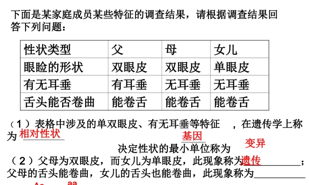 八年级生物下册 第7单元 第2章 第5节 生物的变异课件 （新版）新人教版-（新版）新人教版初中八年级下册生物课件