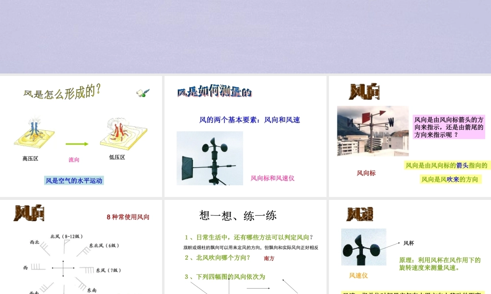 八年级科学上册 第2章 天气与气候 2.4《风和降水》课件（2） 浙教版-浙教版初中八年级上册自然科学课件