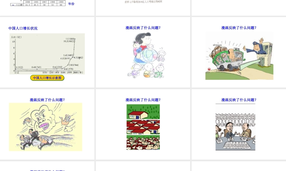 八年级生物下册 第24章 第1节 人口增长与计划生育课件 北师大版