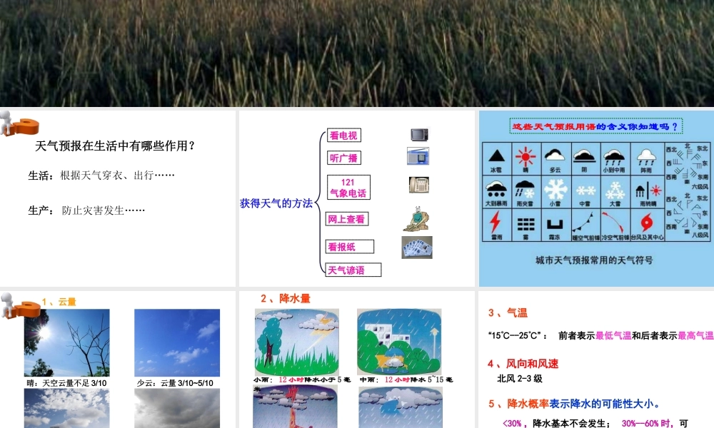 八年级科学上册 第2章 天气与气候 2.5《天气预报》课件（2） 浙教版-浙教版初中八年级上册自然科学课件