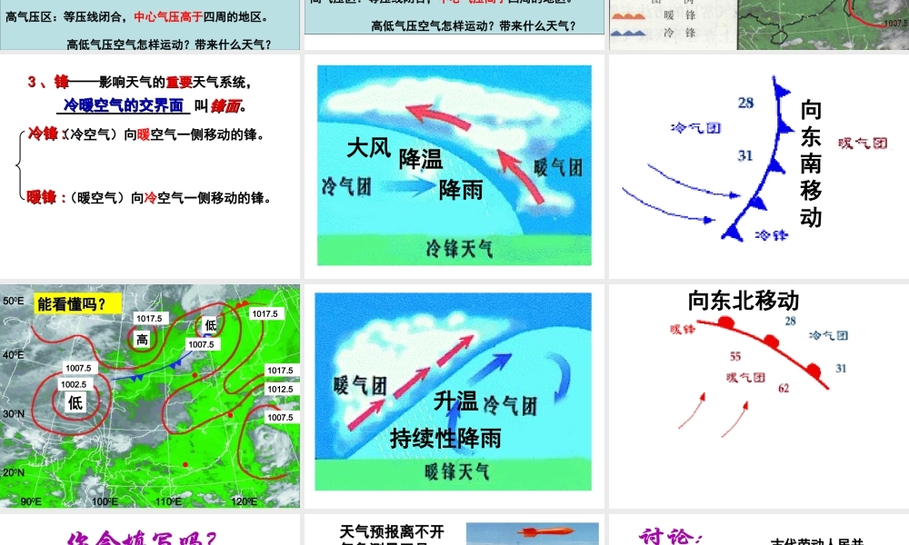 八年级科学上册 第2章 天气与气候 2.5《天气预报》课件（3） 浙教版-浙教版初中八年级上册自然科学课件