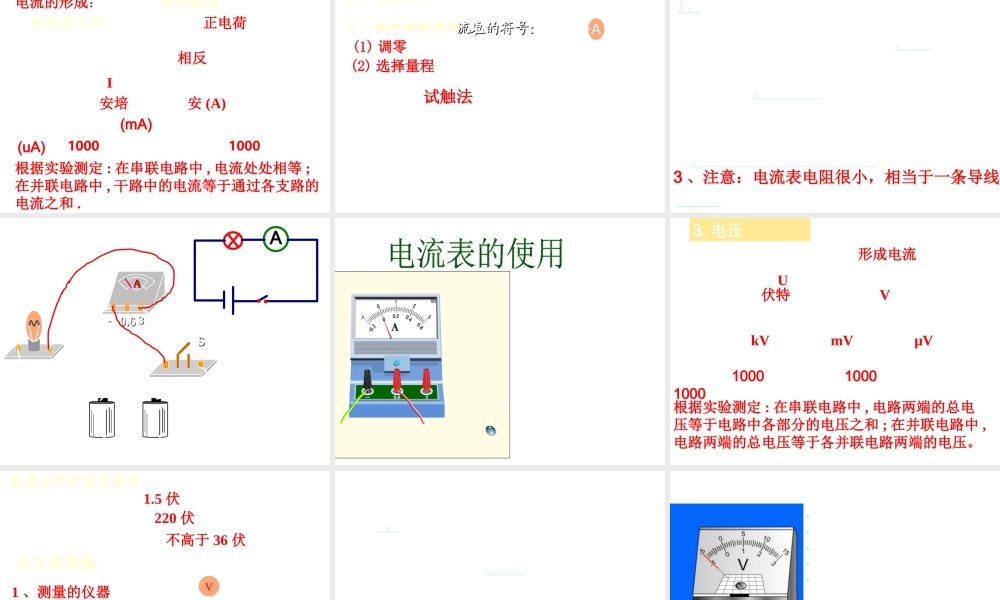 八年级科学上册 第4章 电路探密 复习课件浙教版