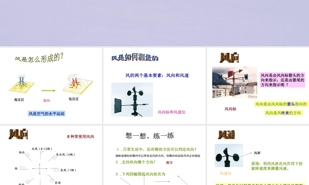 八年级科学上册 第2章 天气与气候 第4节《风和降水》课件2 （新版）浙教版-（新版）浙教版初中八年级上册自然科学课件