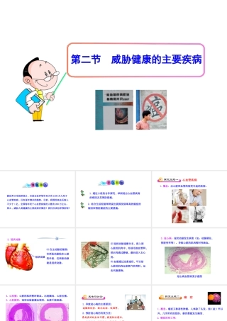 八年级生物下册 第二十五章 第2节《威胁健康的主要疾病》课件 （新版）苏教版