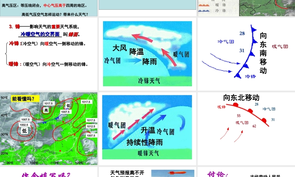 八年级科学上册 第2章 天气与气候 第5节《天气预报》课件3 （新版）浙教版-（新版）浙教版初中八年级上册自然科学课件